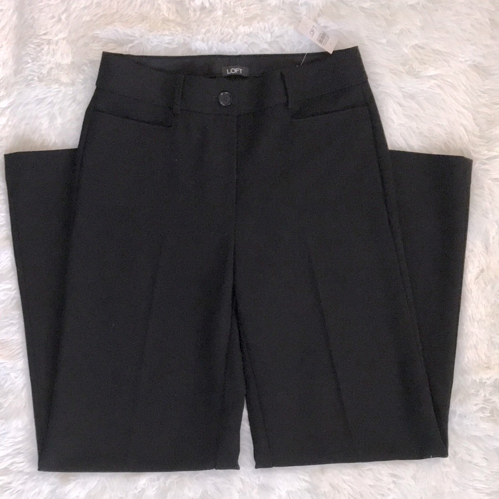 Loft Black High Waist Trouser Size 4 - NWT